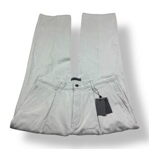 John Varvatos Men's Light Wash Pleated Relaxed Fit Jeans Size 33x32